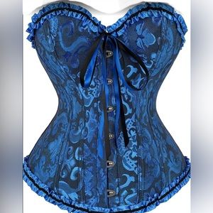 NWT- Brocade Lace Up Back Corset Boustier